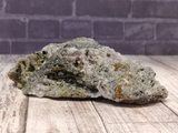 Clear Quartz Cavern with Epidote Mineral Cluster