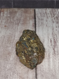 Gold nugget looking rock gag gift idea fools gold fake gold treasure chest prop