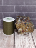 Copper on Quartz with thread spool size reference