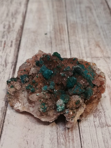 Purple Baryte with teal Epidote on Gypsy Gems & Jewelry