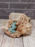 Epidote and Calcite on Baryte from Morocco on GGandJ.com Gypsy Gems & Jewelry Naturally Unique
