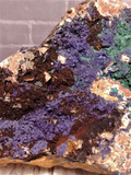 Azurite with Malachite