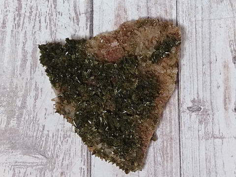 Epidote on Quartz from Morocco on GGandJ.com Gypsy Gems & Jewelry Naturally Unique