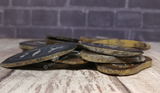 Side view of Septarian Slices from Madagascar