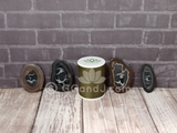 Septarian Fossil Slices with thread spool size reference