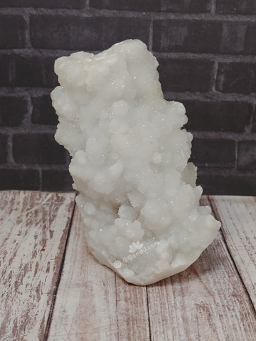White sparkly coral looking stone Chalcedony from India