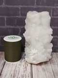 Coral like White Chalcedony with thread spool size reference