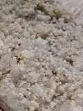 Closeup of Calcite on Chalcedony