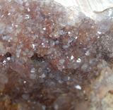 Close up of Moroccan Amethyst pink and purple unusual Amethyst
