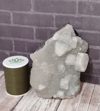 Indian Apophyllite on Chalcedony Rough Gemstone Mineral