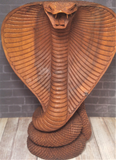 Hand carved Indonesian Wood Cobra from Gypsy Gems & Jewelry
