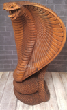 foot tall wood cobra