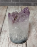 Natural Purple Amethyst Column Tower from India GGandJ.com blue agate