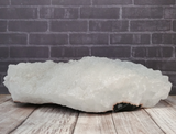 Side view of Apophyllite on Chalcedony