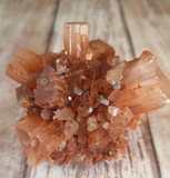 Aragonite Ball from Morocco on GGandJ.com Natural Red Gemstone Mineral Firework Explosion shape