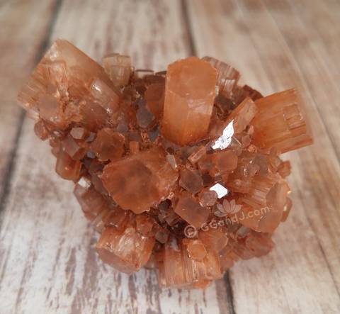 Aragonite Ball from Morocco on GGandJ.com Natural Red Gemstone Mineral Firework Explosion shape