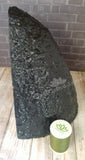 Side View of tabletop Brazilian Amethyst Cathedral with reference