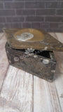 Open view medium diamond fossil box from Morocco GGandJ.com