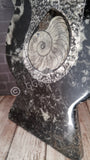 Gypsy Gems & Jewelry™ Naturally Unique™ Goddess 4 Ammonite Statue Womb profile GGandJ.com