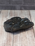 Side view of raw hematite