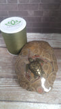 Pewter figure on coral with size reference