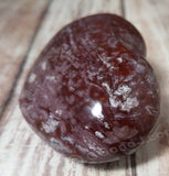 Natural Red Jasper Heart GGandJ.com Side View