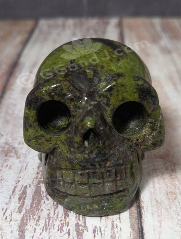 Gypsy Gems & Jewelry™ Naturally Unique™ Kambaba Jasper Skull 2" GGandJ.com