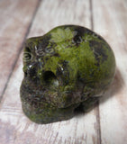 Side View of Kambaba Jasper Skull