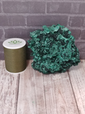 Malachite with thread spool size reference