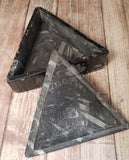 Gypsy Gems & Jewelry™ Naturally Unique™ Medium Triangle Fossil Box Open View GGandJ.com
