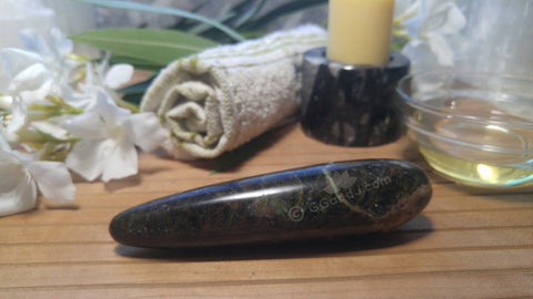 Spa Towel massage Oil gemstone wand Relax Therapeutic Luxury Flower Healing Candle Moonstone