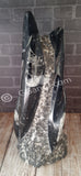 Handcrafted Orthoceras statue from Morocco