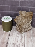 Petrified wood with thread spool size reference