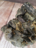 Natural Prehnite with Epidote from Mali, Africa on GGandJ.com Green Botryoidal
