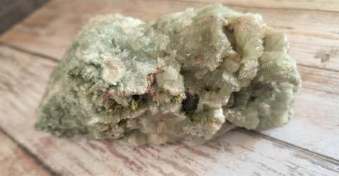 Natural Prehnite with Epidote from Morocco on GGandJ.com Green Botryoidal