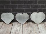 3" Selenite Hearts, ggandj.com