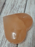 Selenite Orange Heart, 3"Selenite Orange Heart