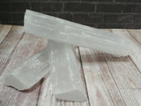6" Selenite Raw Wand