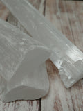 6" Selenite Raw Wand