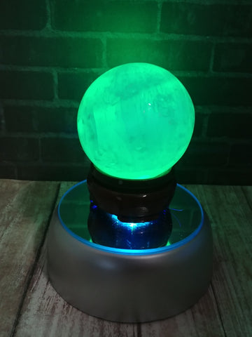 Green Selenite Sphere