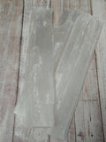 Selenite Wand Raw, 8" Raw Selenite Wand, Raw selenite logs