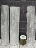 Selenite Wand Raw, 8" Raw Selenite Wand, Raw selenite logs