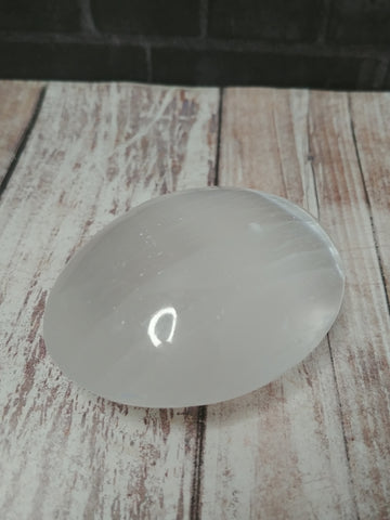 Selenite Worry Stone