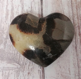 Carved Gemstone Heart yellow and brown GGandJ.com Gypsy Gems & Jewelry