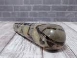 Natural Septarian from Madagascar Carved Wand Gemstone Yellow Calcite Brown Aragonite GGandJ.com