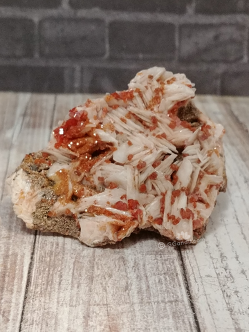 Vanadinite on Baryte for sale on GGandJ.com