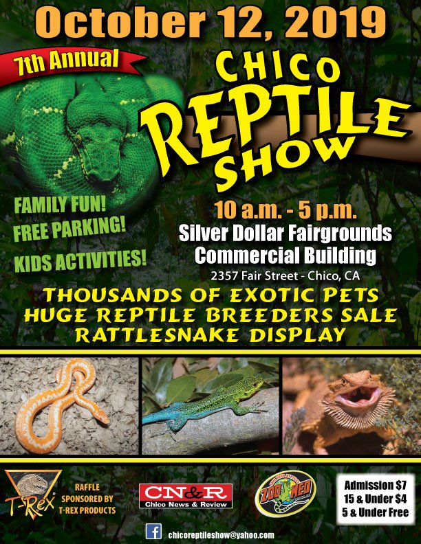 Come see us @ the Chico Reptile Show!