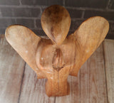 Natural Wood Carving of Angel