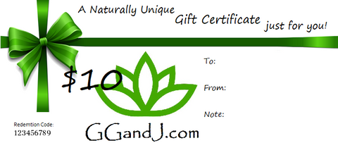 Gypsy Gems & Jewelry™ Naturally Unique™ $10 Gift Certificate