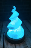 Selenite Lamp blue